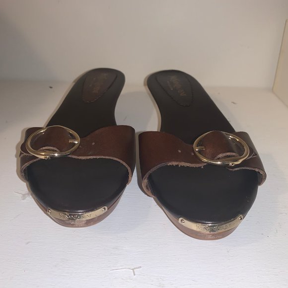 YSL/Saint Laurent Brown Caliente sz 38/8 - Picture 6 of 8